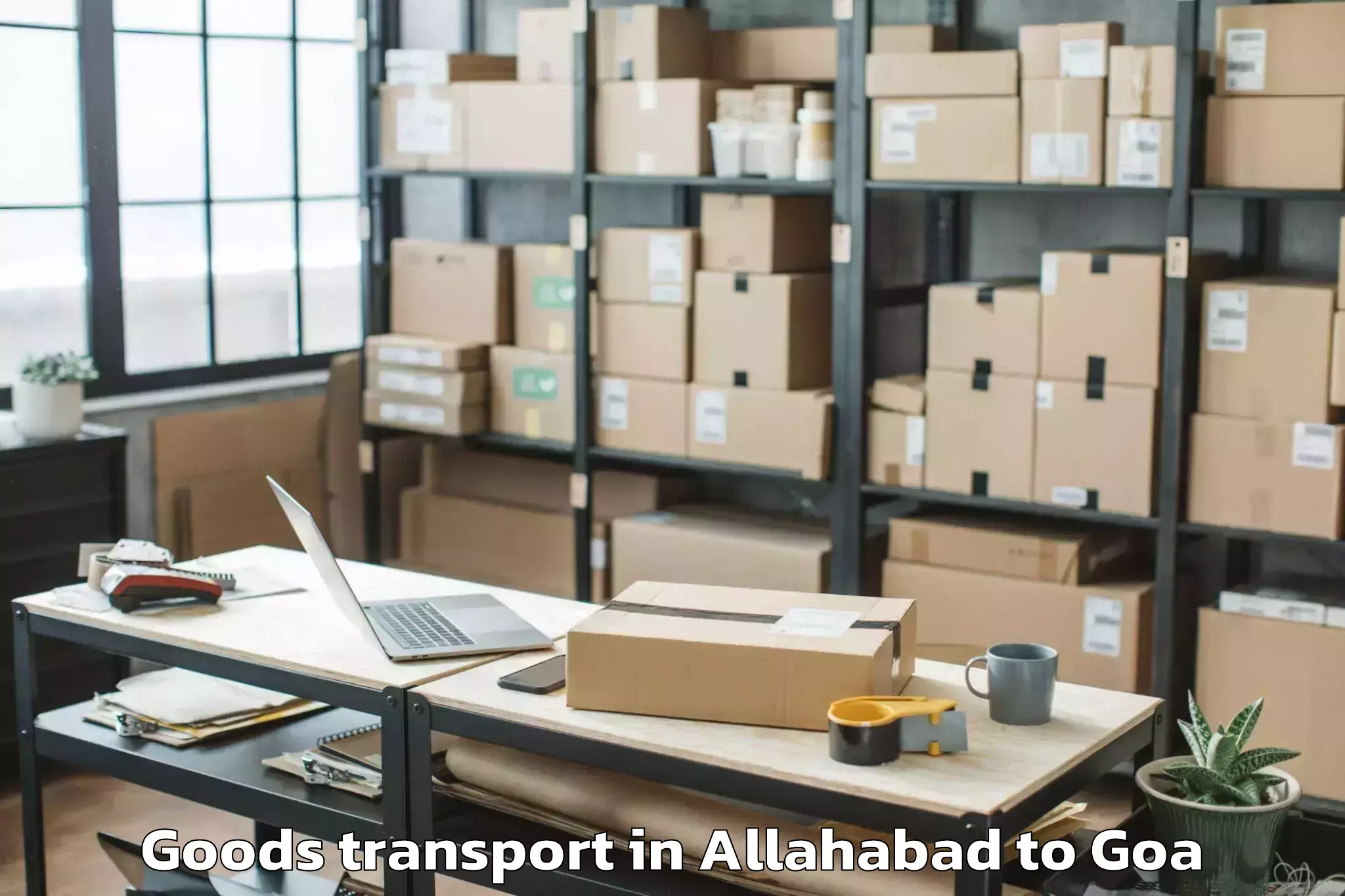 Top Allahabad to Sanguem Goods Transport Available